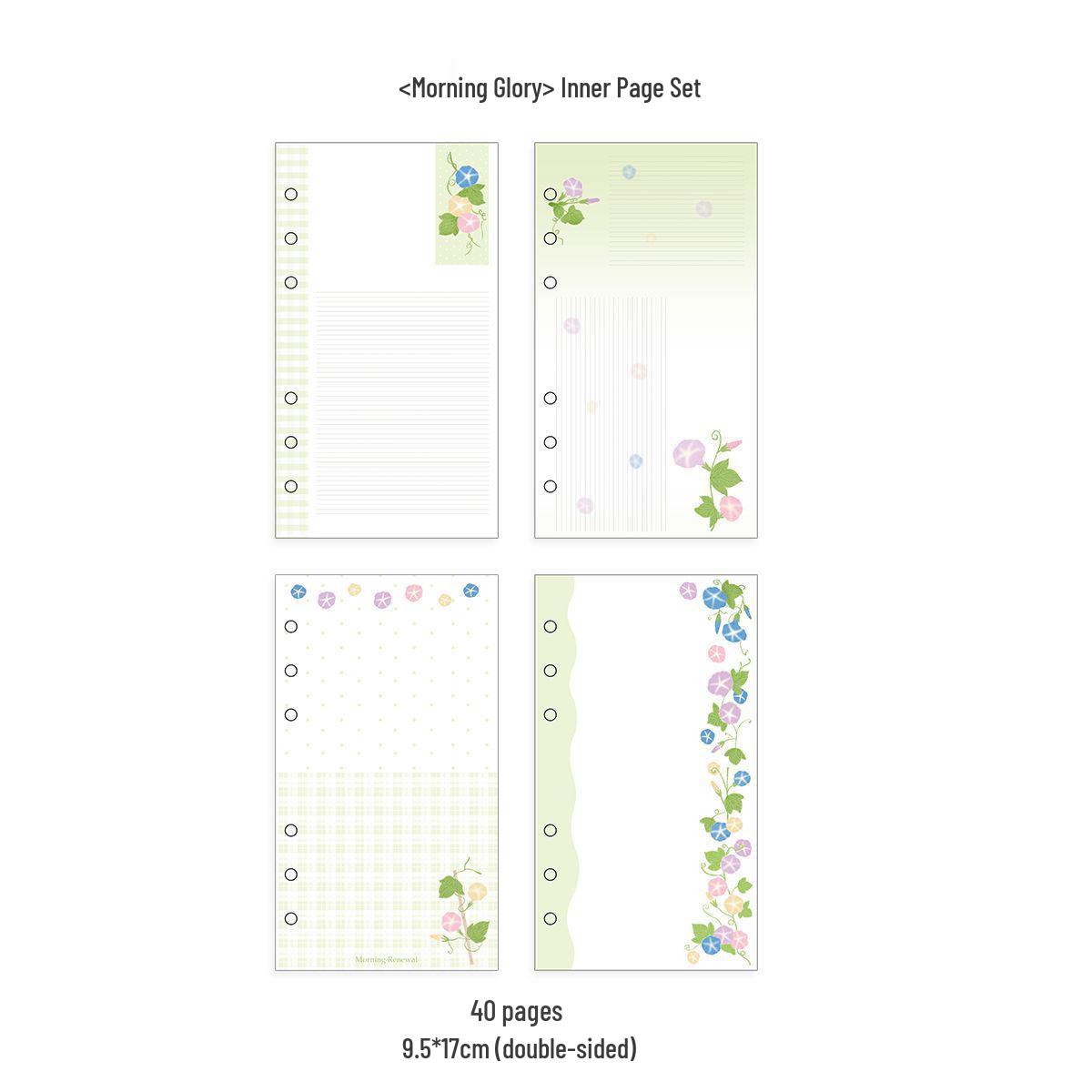 

WakaWaka A6 Star Polka Dot Loose-leaf Twill Notebook