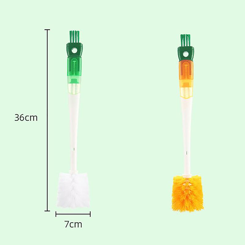 5 In1 Cartoon Bottle Brush Set Long Handle Home Multifunctional Cup Brush Cleaning Brush Head Kitchen Cleaning Accessories