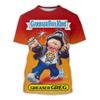 Camisetas Gráficas de Cubo de Basura de Dibujos Animados para Niños Estampado 3D Camisetas de Anime para Niños Moda Hombres Mujeres Manga Corta Cuello Redondo Camiseta Harajuku Y2k Top