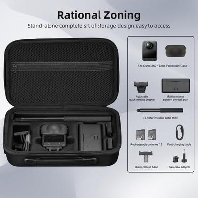 For DJI Osmo 360 Accessories Carrying Case with Shoulder Strap and Carry Handle Storage Bag Portable Durable Handbag
