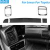 For Lexus LX470 For Toyota Land Cruiser 1998-2002 Carbon Fiber Co-pilot Instrument Air Vent Outlet Set Car Accessories Sticker