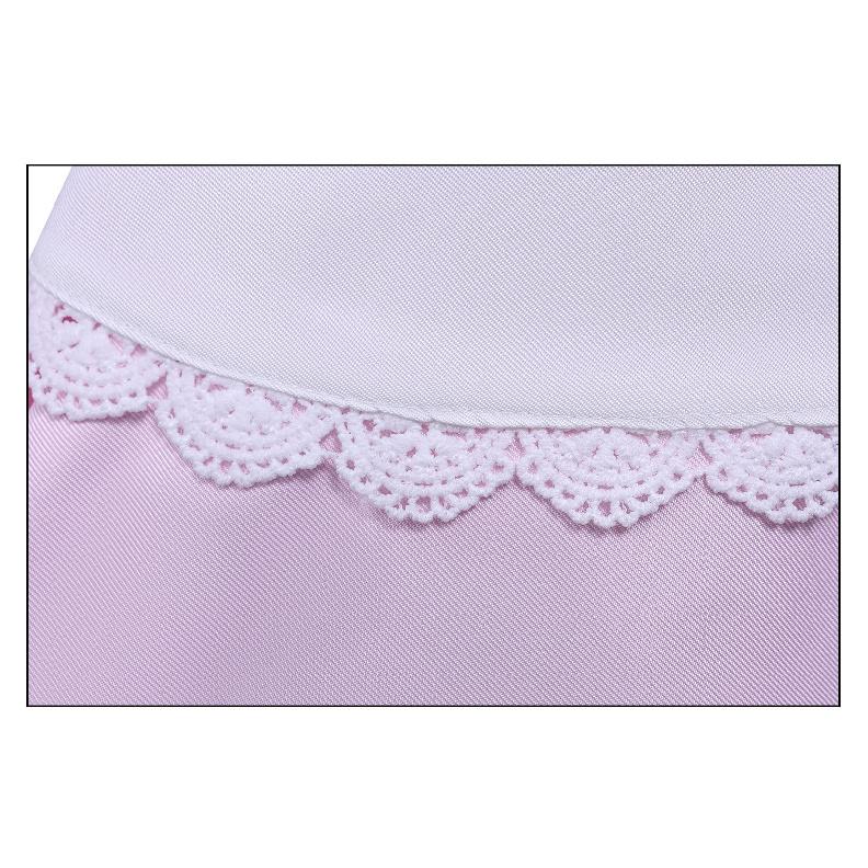 Miraculous Ladybug Marinette Maid Anime Maid-style Cosplay Dress Halloween Convention Outfit Pink Shorts