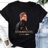 T-shirt Unisexe Coton Oversize Grande Taille T-shirt Tournée Luis Miguel 2024, Merchandising Concert Luis Miguel L2505_06