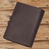 Retro Crazy Horse Leather Men's Wallet Buckle RFID Anti Theft Brush