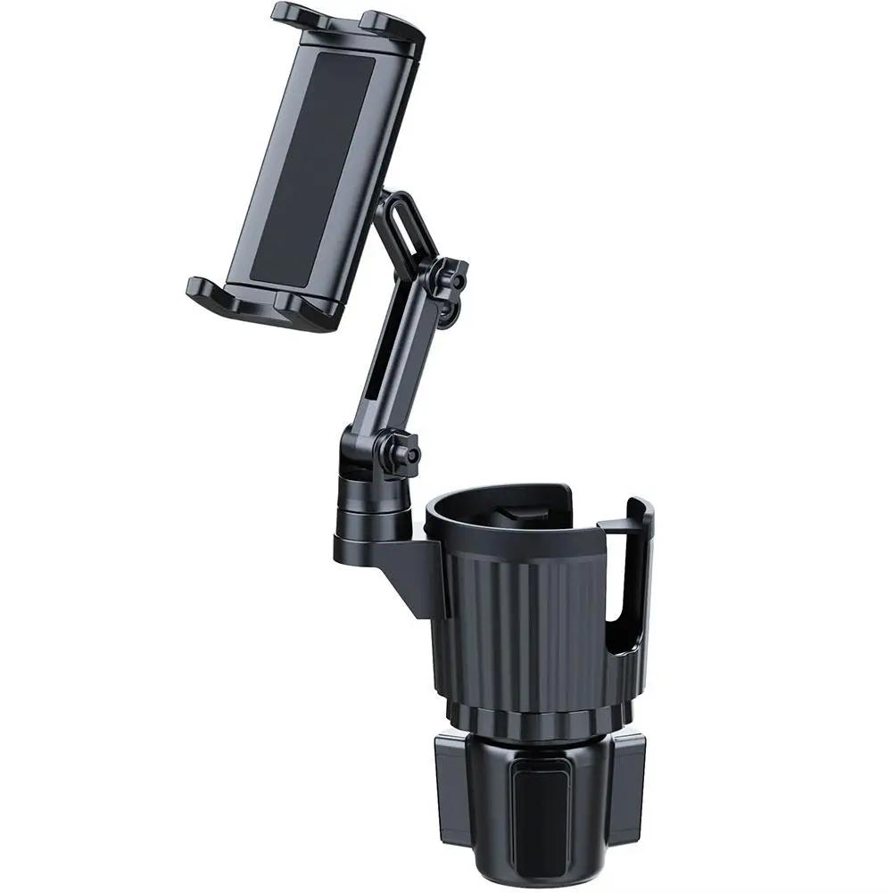 2-in-1 Car Cup Phone Mount With Adjustable Base 360-Degree Phone All Holder Travel Car Rotation Holder Smartphones Phone G4B5