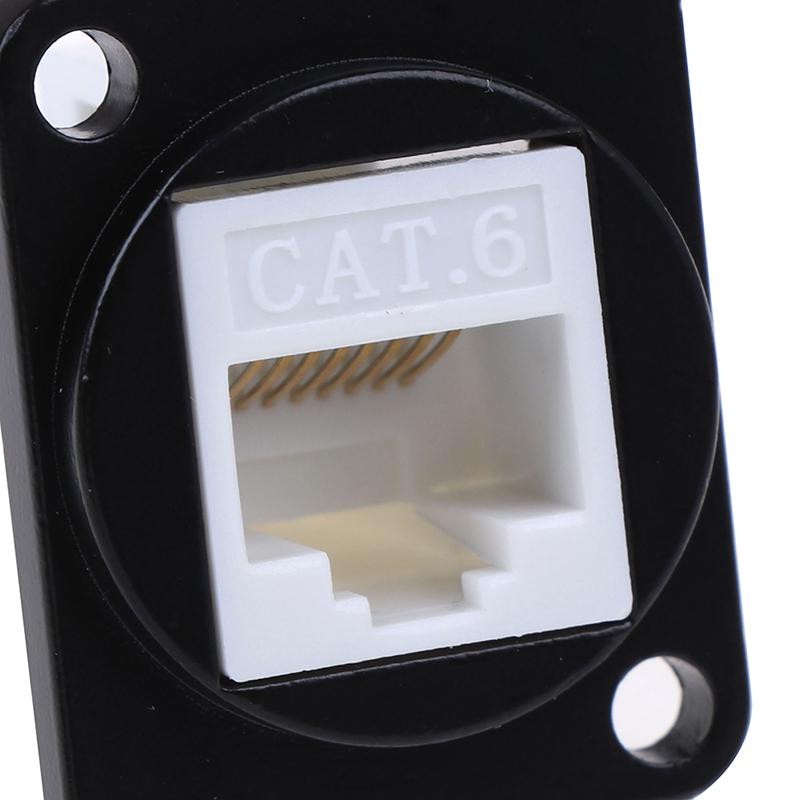 Rj45 võrgupistiku metallpaneeli pesa D-tüüpi tsingisulamist kinnitus Cat6