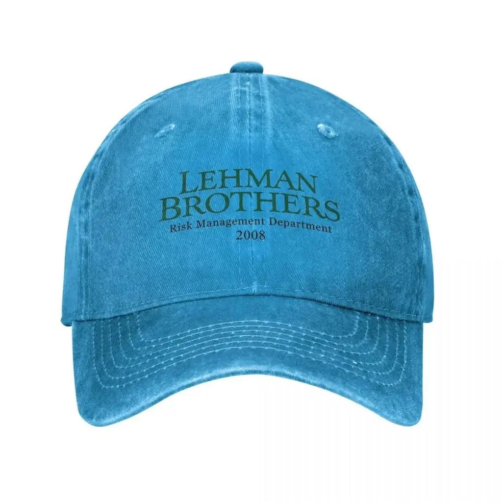 Retro Lehman Brothers Risicobeheer Afdeling 2008 Trucker Cap Unisex Verweerd Gewassen Hoofddeksel Outdoor Hardlopen Golf Cap Hoed