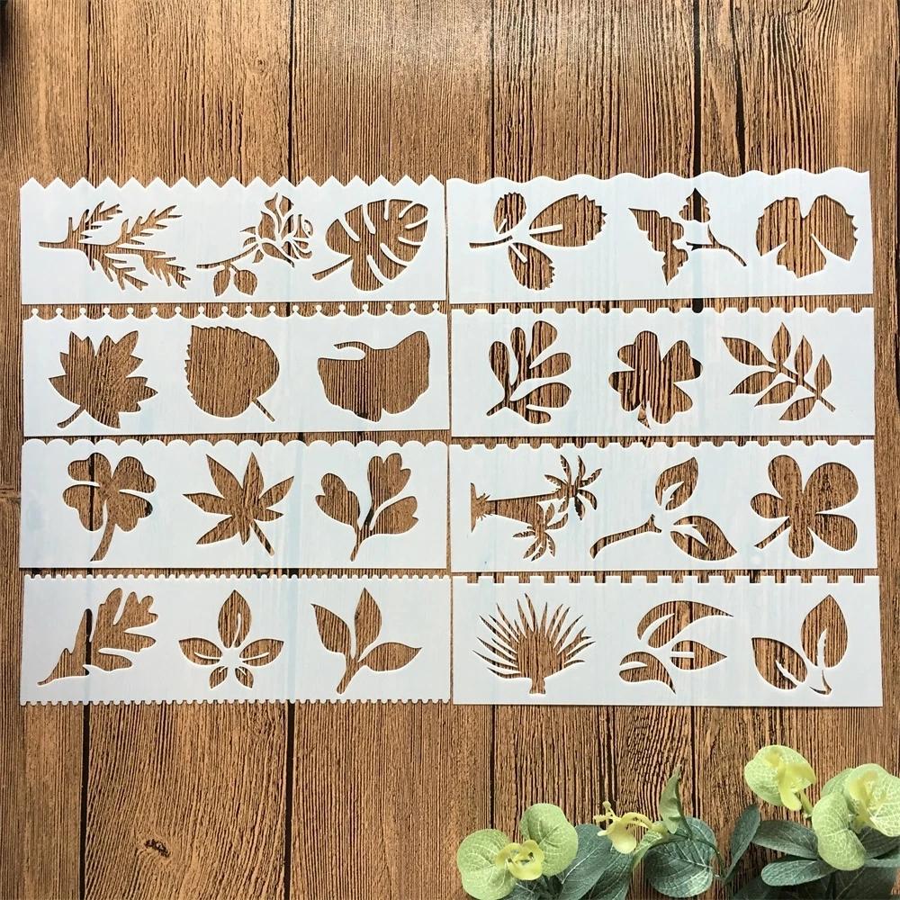8Pcs/Set 18cm Alphabet Letters DIY Layering Stencils Painting Scrapbook Coloring Embossing Album Decorative Card Template