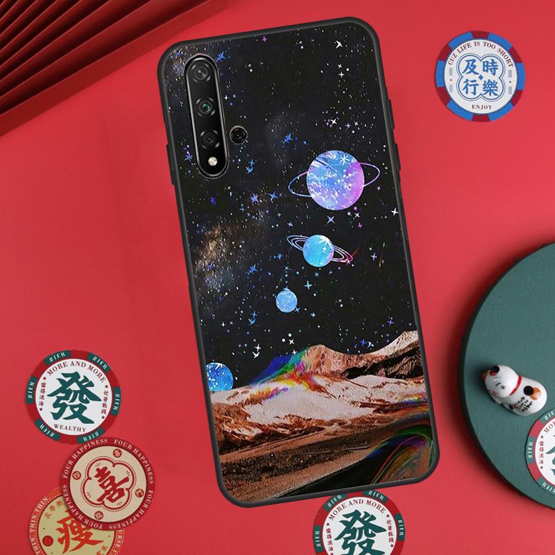 Moon Stars Space For Huawei Nova 5T 10 9 SE 7i 8i 11i 12i Y73 Y90 Y70 Y72 Y61 Y91 P60 Pro P30 P40 Lite Case