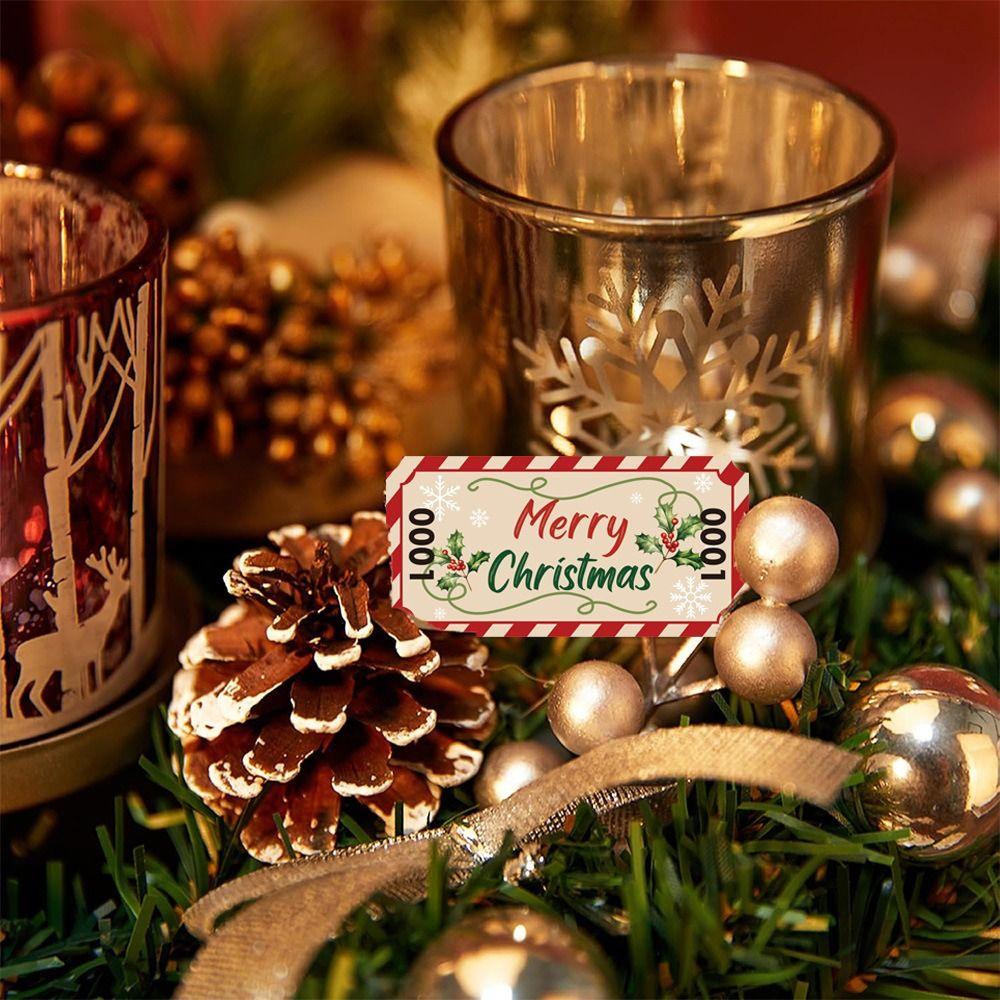 500PCS Printed Vivid Tearable Tickets Colorful Christmas Raffle Coupon  Garden Party