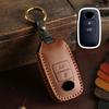 2 3 Bottons Leather Car Key Case Cover Key Fob For Toyota Malaysia Perodua Yaris Ativ Raize Veloz Avanza Rush Daihatsu Keychain