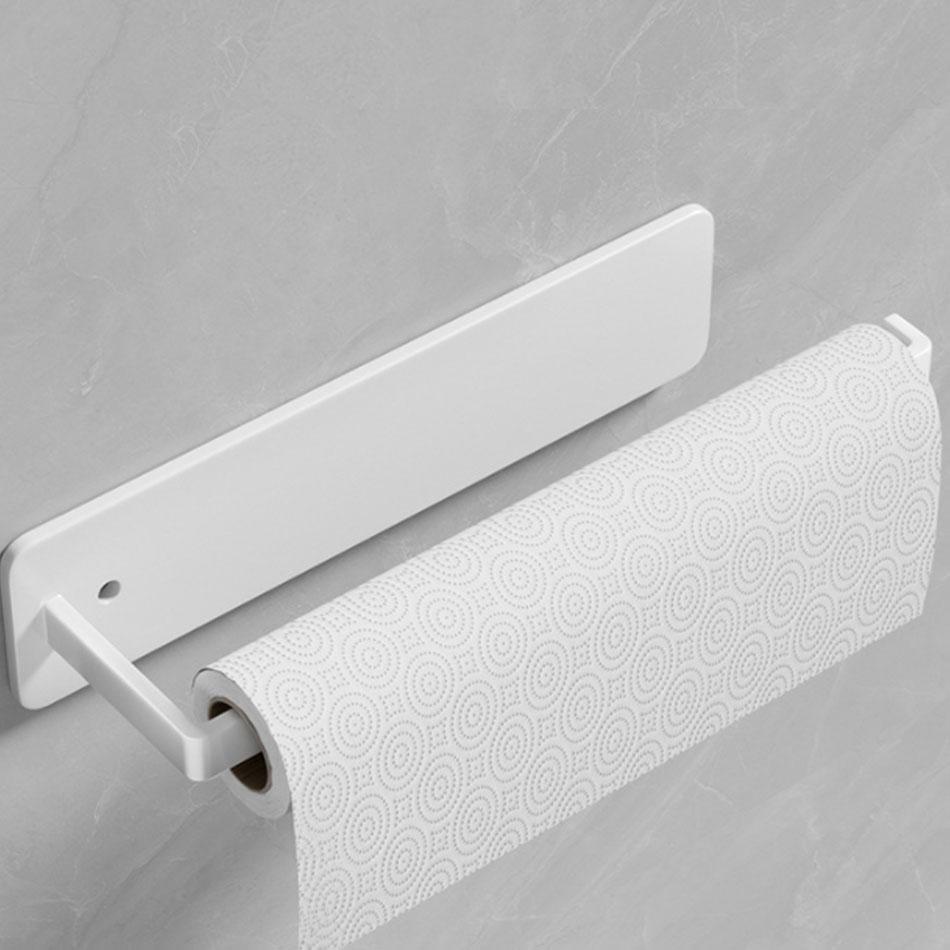 

Бумагодержатель Самоклеящийся Алюминиевый Белый Черный Серый Настенный Кухня Ванная Шкаф Подставка Туалетная бумага Полотенце Рулон Ткань Вешалка