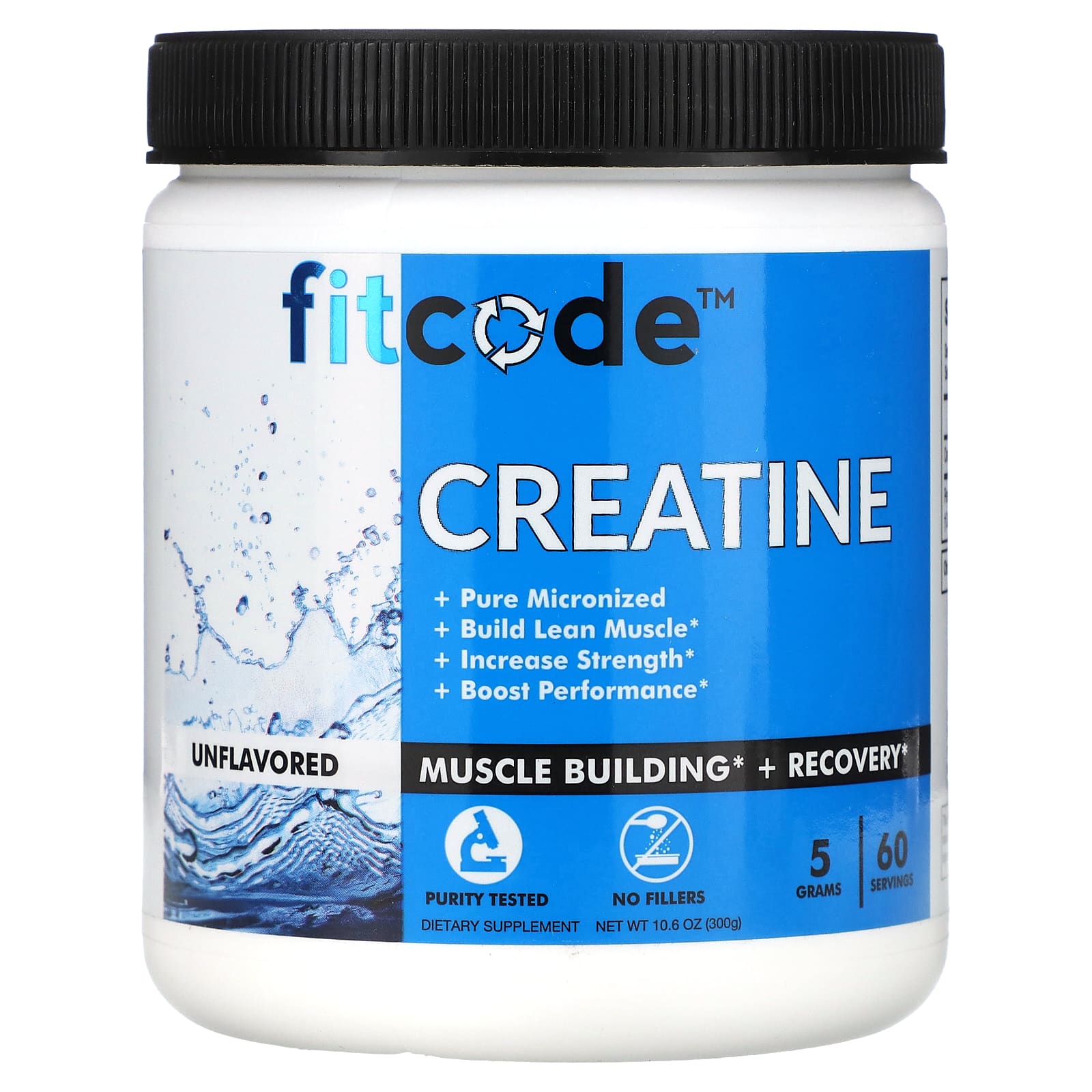 

Creatine, Unflavored, 300G (10.6Oz)