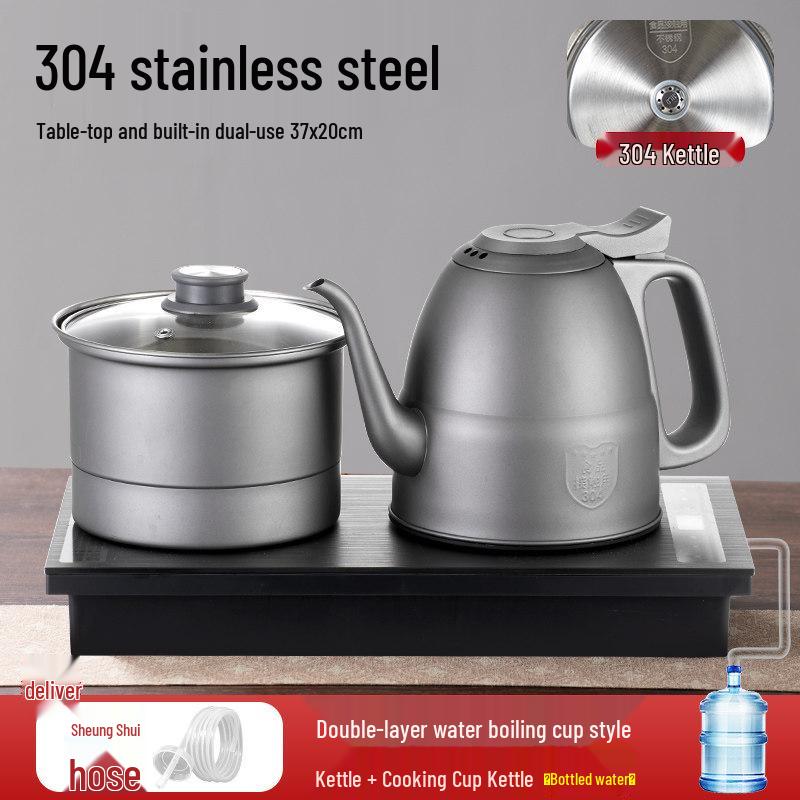 Smart Electric Kettle with Built-in Tea Tray for Automatic Water Heating and Tea Brewing