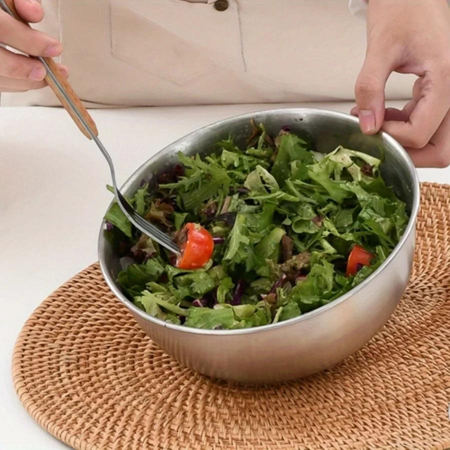 Multi Functional Stainless Steel Vegetable Bowl, Egg Mixing Bowl, Drain Basket, Soup Basin, Kitchen Cooking And Storage Tool