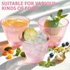 50 Pack Plastic Cups 9 Oz Pink Clear Plastic Cups for Cocktail Fancy Disposable Cup for Party Stemless Wine Glasses for Wedding Thanksgiving Christmas