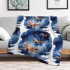 Flying Airplane Throw Blanket Multi Use Warm Blanket for Living Room Bedroom