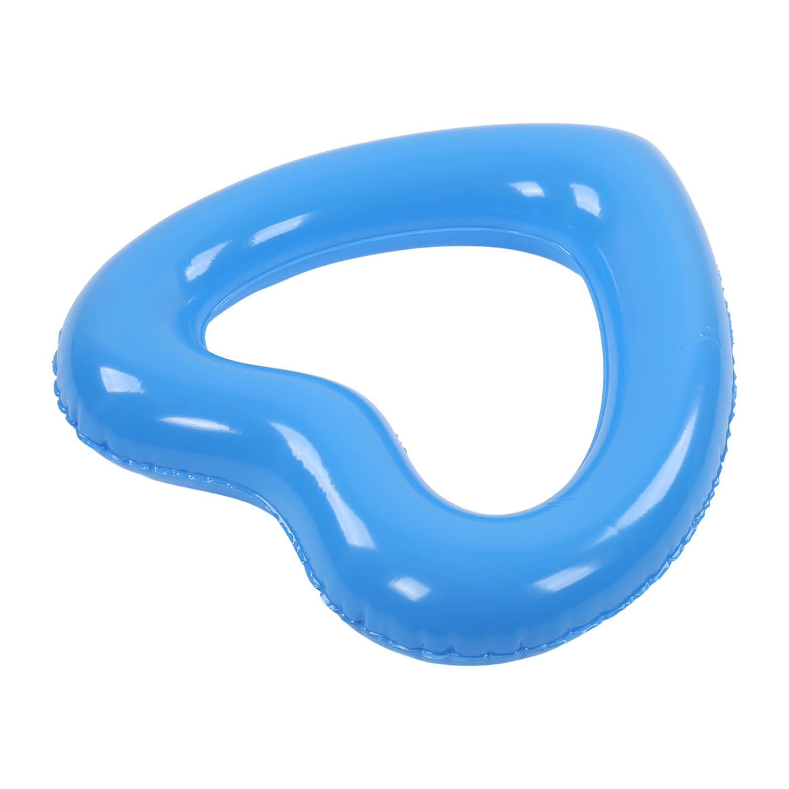 

Heart Shaped Swimming Circle 45cm Thick Tear Resistant PVC Material Inflatable Pool Float Rings for Pool Party Beaches синій
