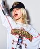 Haitaideupeulaengki Pink Punk Long Sleeve Tee White