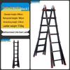 Multifunctional Telescopic A-frame Ladder with Carbon Steel and Thickened Iron