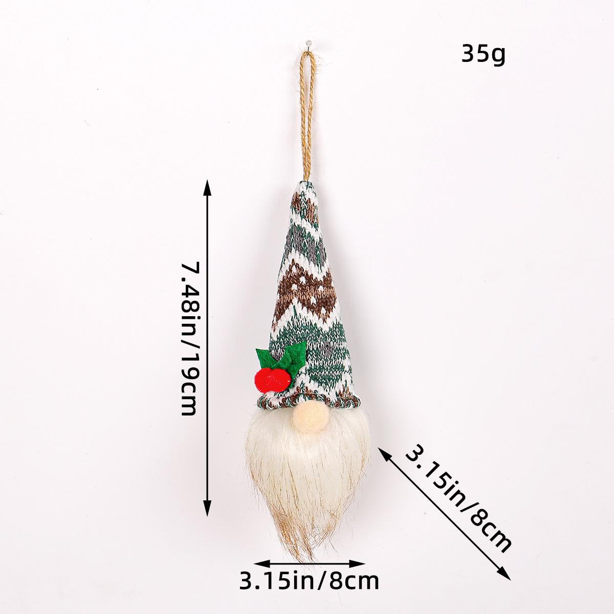 

Рождественское украшение Рудольф со световыми эффектами и пайетками: Безликая кукла-гном