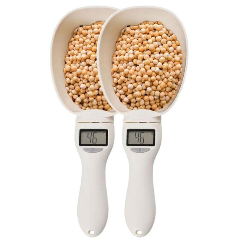 AEE4-Digital Measuring Spoon, Food Measuring Scoop Scale, High Precision With LCD Screen Measuring Spoons Set