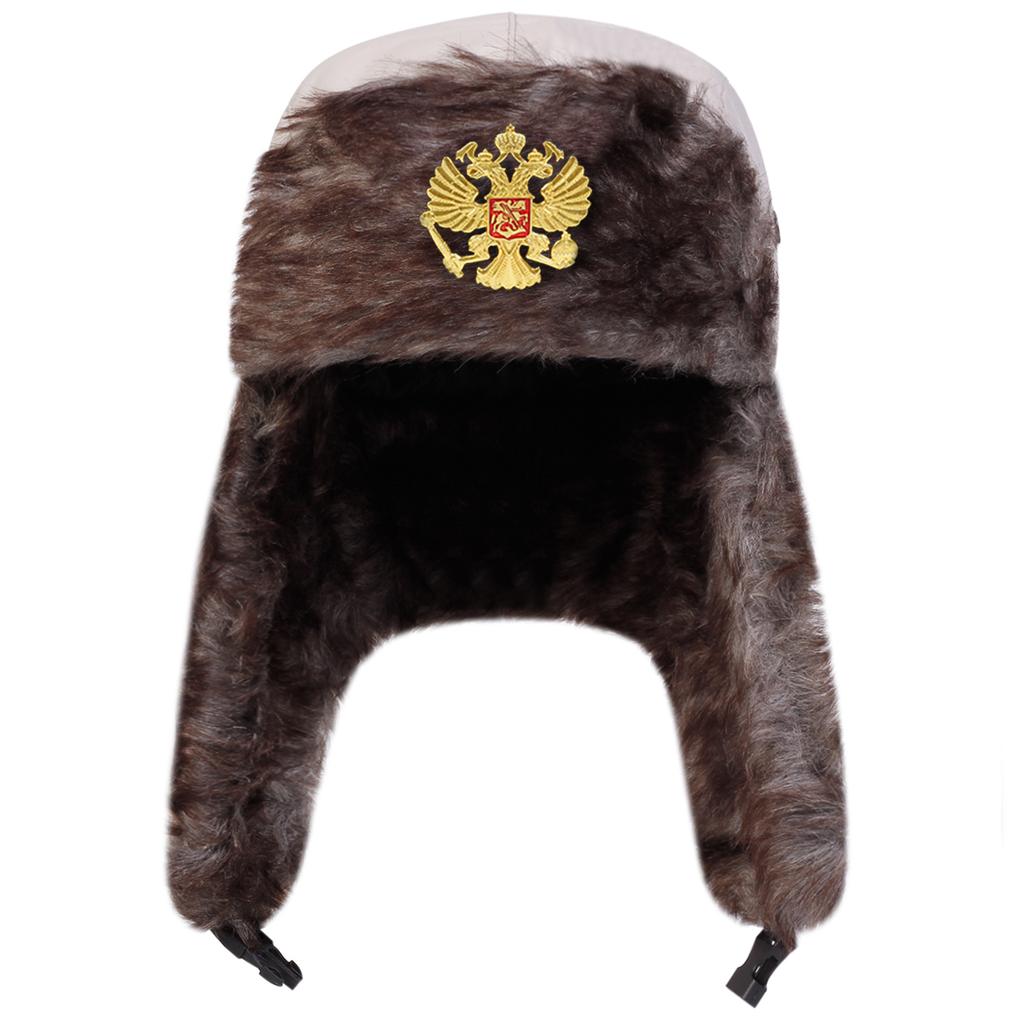 Winter Russian Double Headed Eagle Lei Feng Hat Men Outdoor Windproof and Cold Proof Bomber Hats Fashionable and Personalized Caps Cold Cap