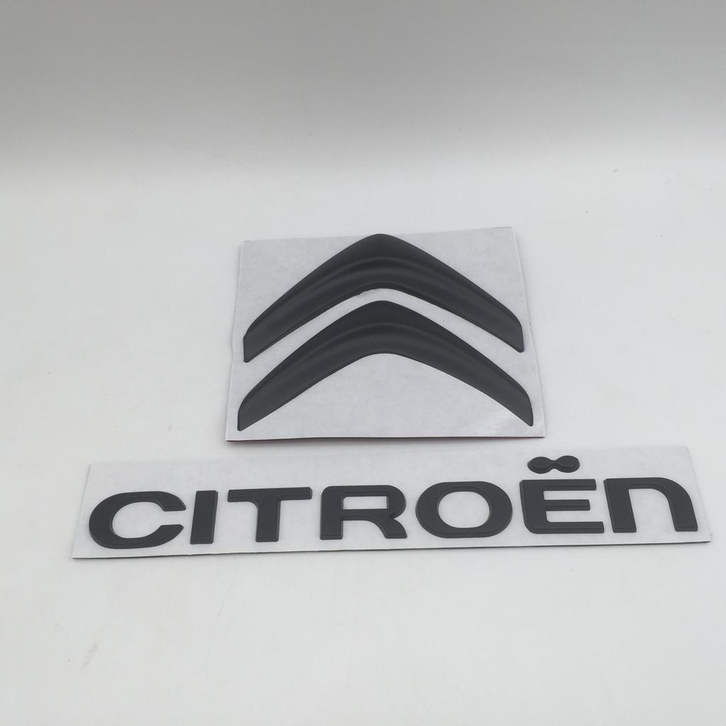 1pcs 3D metal for Citroen Car letters Front Hood Emblem Bonnet Sticker Rear tail Trunk Badge Decal Styling auto accessories