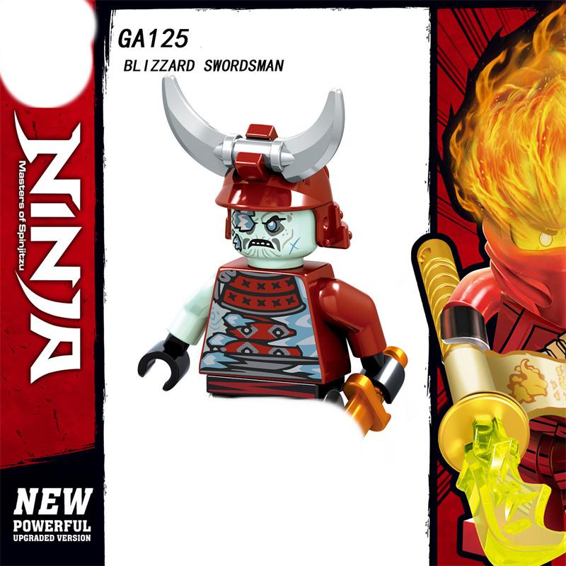 

MOC креативная одиночная продажа A001-008 GA123-130, серия фильмов, рождественские детские собранные подвижные строительные блоки, мини-игрушки