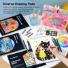 Shuttle Art Drawing Set 202 Pieces Art Supplies Colored Acrylic Solid Drawing Coloring Watercolor Pencil Drawing Palette Brushes Included Storage Box