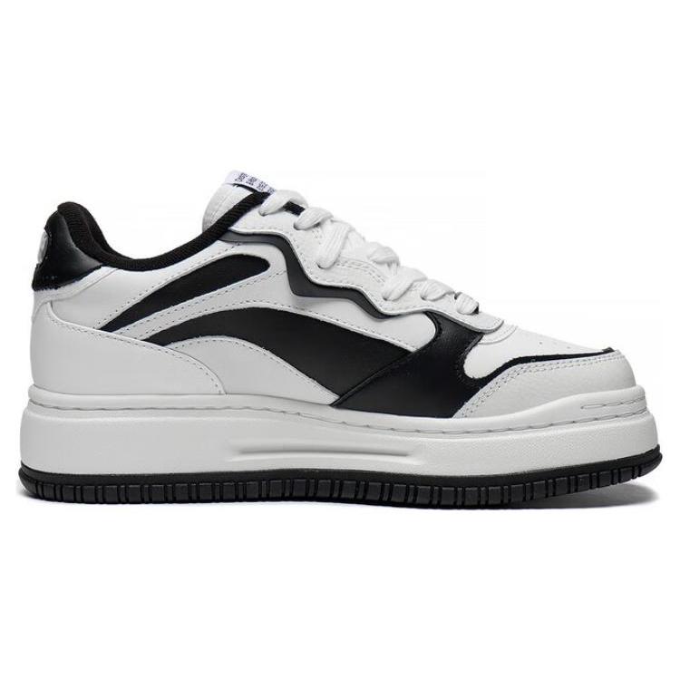 New LiNing Future C1 Durable Breathable Low Top Skateboard Shoes Women's White Black AGCT028-6
