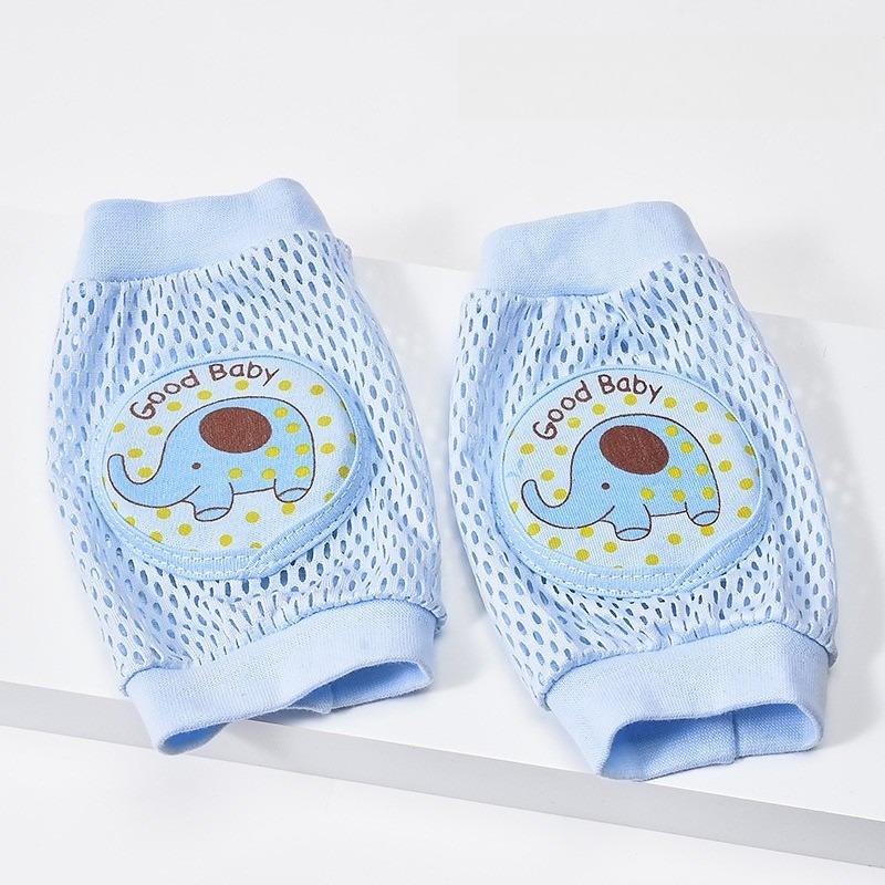 

Baby Knee Pads 1 Pair - Thin Summer Crawling Protection, Anti-Fall Learning to Walk Gear for Infants & Toddlers небо синє кольору