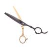 Purple Dragon Professional Bamboo Handle Hair Cutting Scissors Set - 5.5" Straight Shears & 6" Thinning Shears