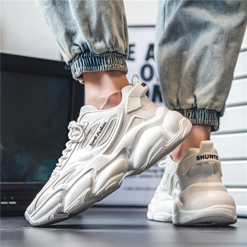 Men's Sneakers 2024 New Breathable Comfortable Trends Casual Shoes Outdoor Platform Versatile Lightweight Anti Slip Running Shoe