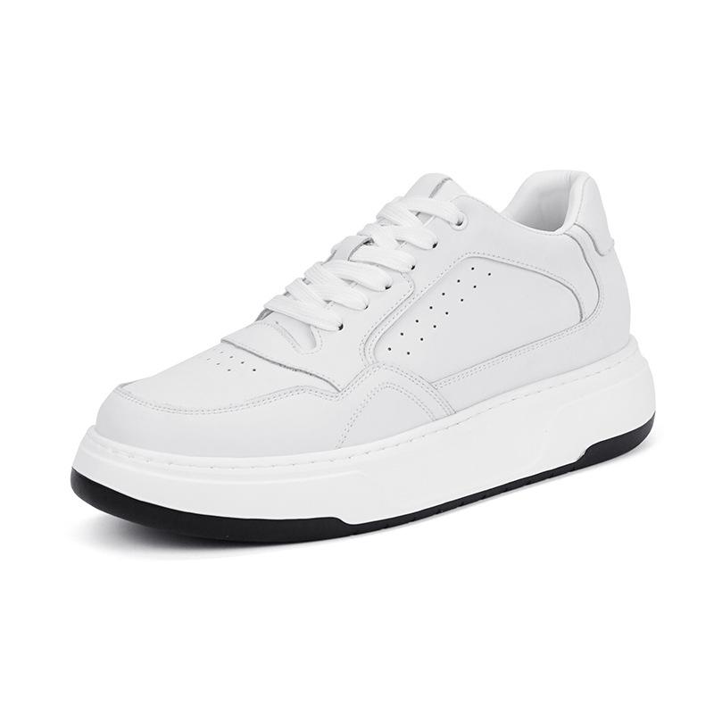 

Мужские черно-белые туфли с пандой дышащие и легкие, а обувь на толстой подошве 7 см — это модная и универсальная мужская спортивная обувь. 45