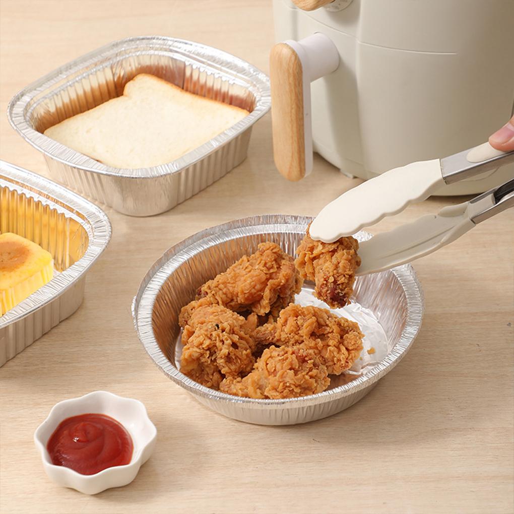 Disposable Aluminum Foil Plates Convenient And Flame-retardant Aluminum Foil Tray Multifunctional