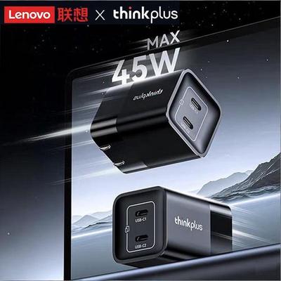 Lenovo ThinkPlus 45W GaN Dual-Port Type-C Fast Charger
