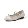 Kara Linshan 33-42 Large Size Shoes 2025 Ballet Flats Soft-soled Lambskin Dance Shoes Mary Jane Shoes