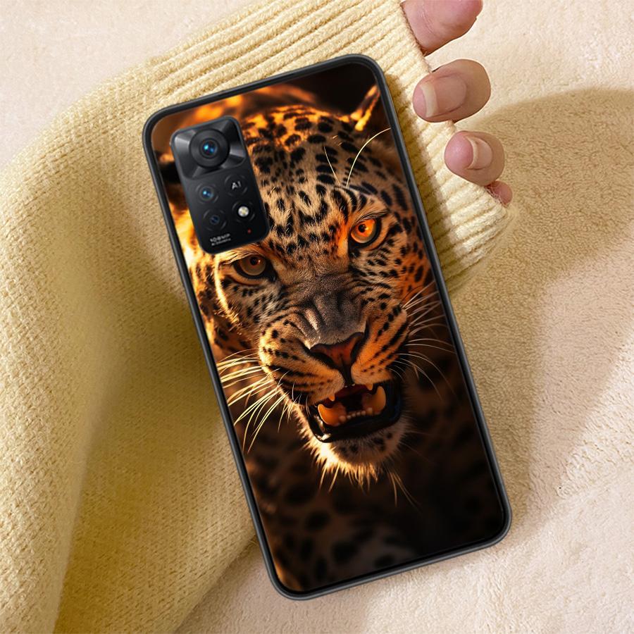 Majestic Leopard Phone Case For Redmi Note 13 14 15 Pro Plus 12 13C 12C 15C 9 10 10C 9T 9C 9A TPU Soft Cover Clear Cell Cases Sh
