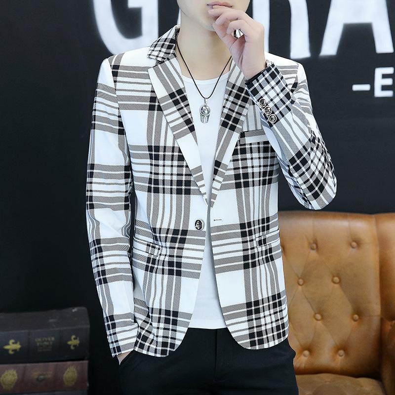 Costum stil nou pentru bărbați, ocazional, versiune coreeană, slim fit, un singur top, tineret, frumos, personalitate, costum mic, costum haină, tendință