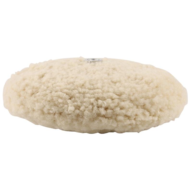 B97A-7 Inch Double Sided Wool Polishing Pad Buffing Pad With 5/8 Inch Bolt Wool (Pack Of 5)