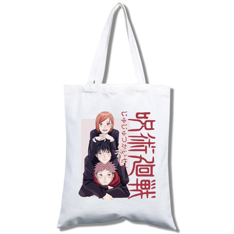 Jujutsu Kaisen Tote Bag Fashion Shopping Bag Portable Women'S Shoulder Bag