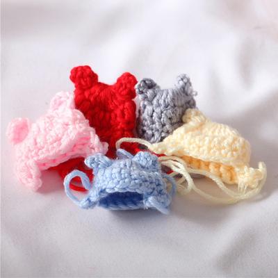 1/12 Domeček pro panenky Miniatura Roztomilá pletená čepice Beanie Čepice Mikro scéna Doplňky Dekorace panenky