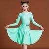Children'S Latin Dance Practice Suit Girl's Latin Dance Performance Suspender Skirt Ballroom Practice Dancing Dress Latin