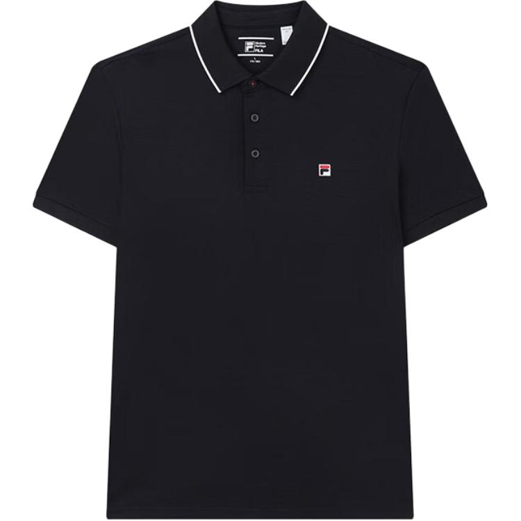 Fila Skin-Friendly Comfortable Breathable Short Sleeve Polo Shirt Men Tops Legendary-Blue F51M431106ANV