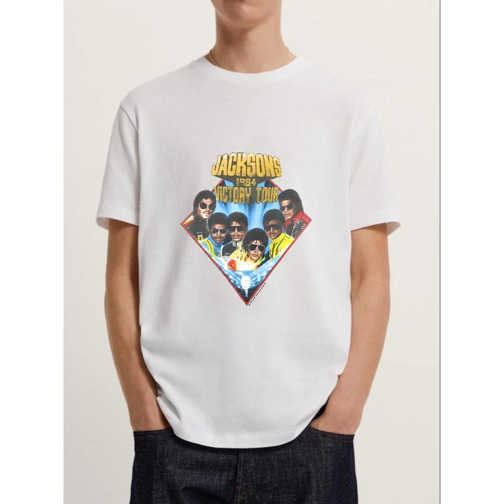 Vintage 1984 Jacksons Victory Tour TShirt Retro Music Band Tee S