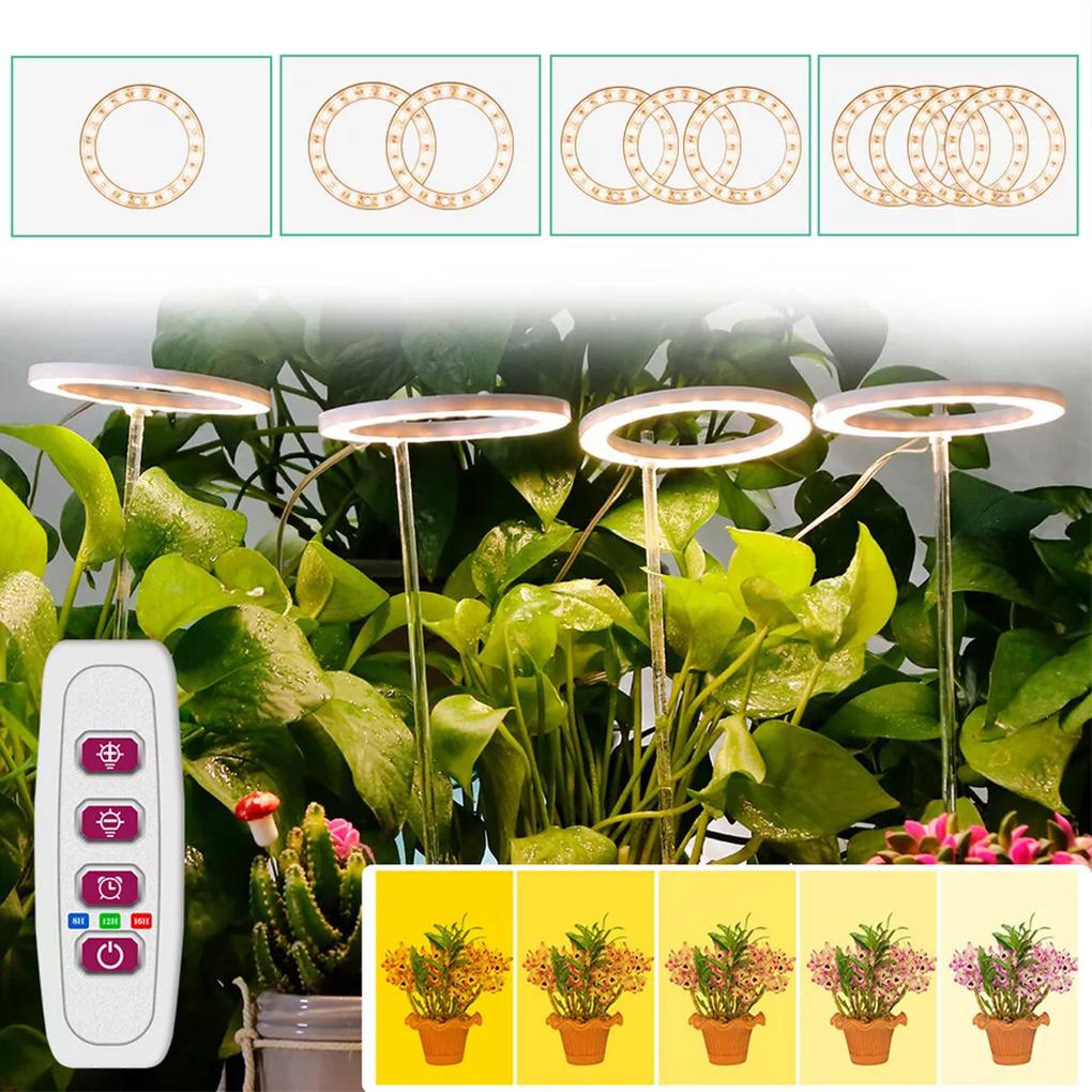 Greenhouse Essential LED Grow Lamp With Circular Memory Timing Function For Plant Seedlings Lamp