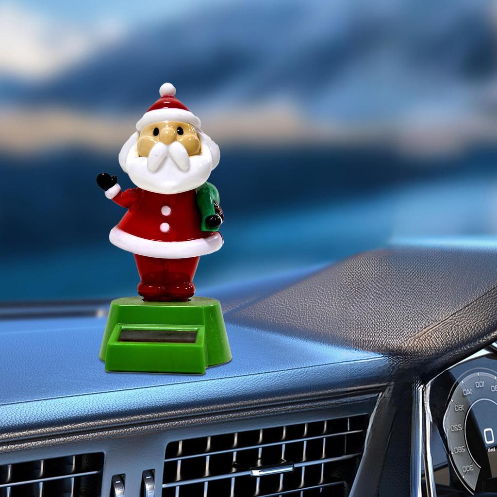 Car Dashboard Ornaments Collectible Automotive Interior Santa Figure Car Dashboard Ornaments Figure for Truck Sedan Pickup