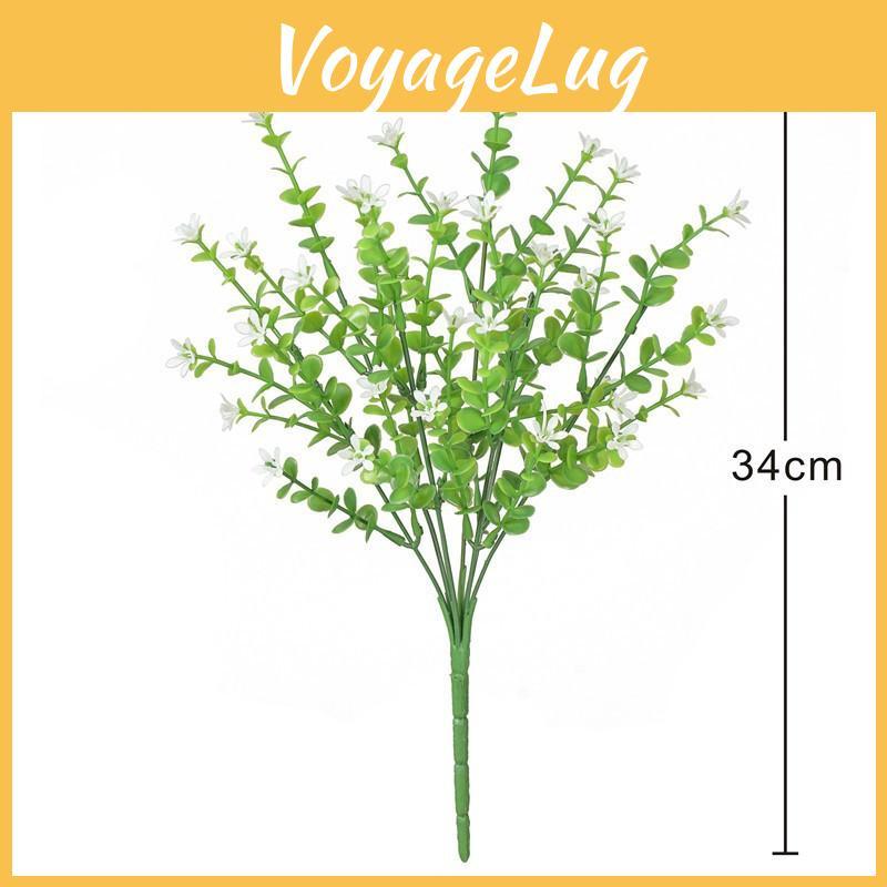 Robusta Smith Eucalyptus Plant With Plastic Flowers For Indoor Home Decor