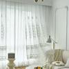 European Curtain Embroidery Living Room Bedroom Balcony Transparent Curtain Curtain Window Screen